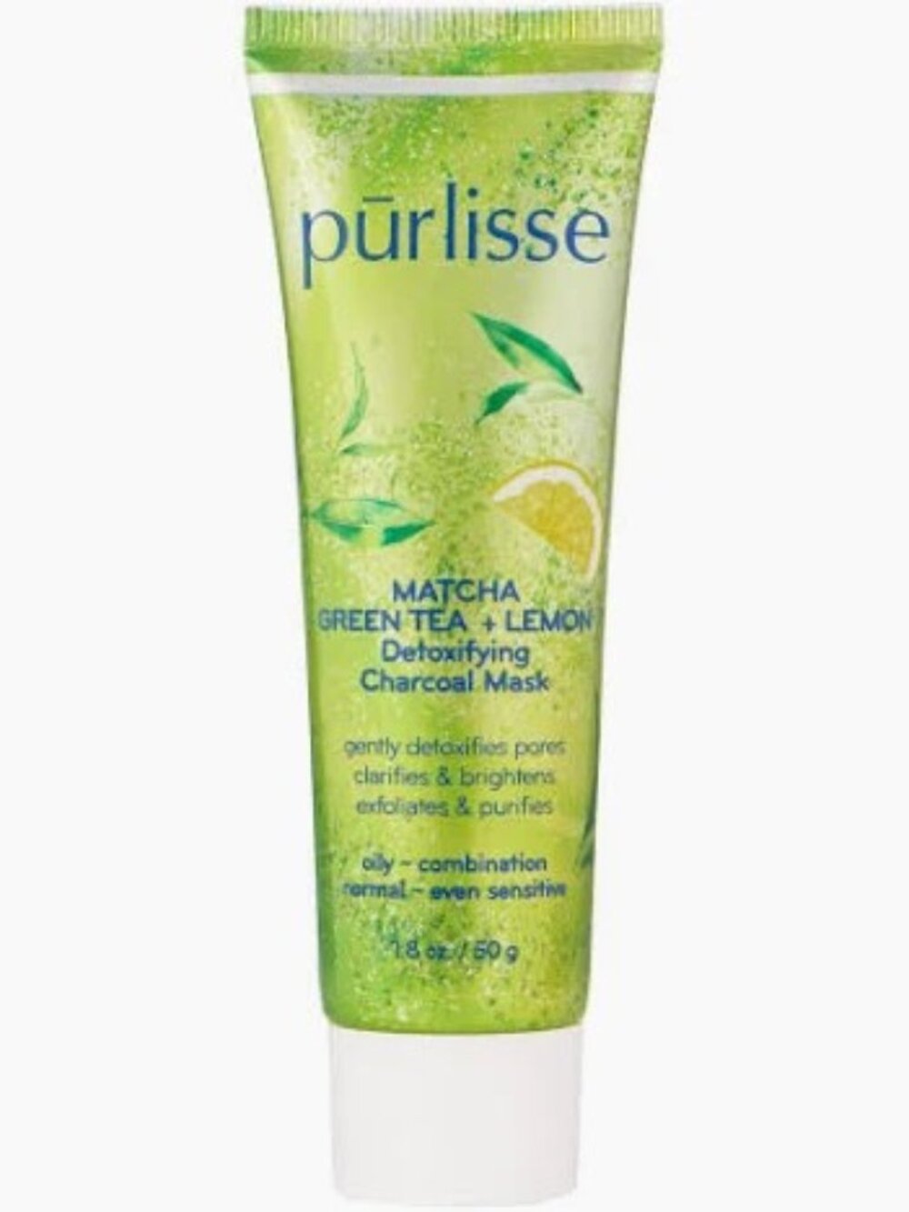 NEW Purlisse Matcha Green Tea+ Lemon Detoxifying Charcoal Mask